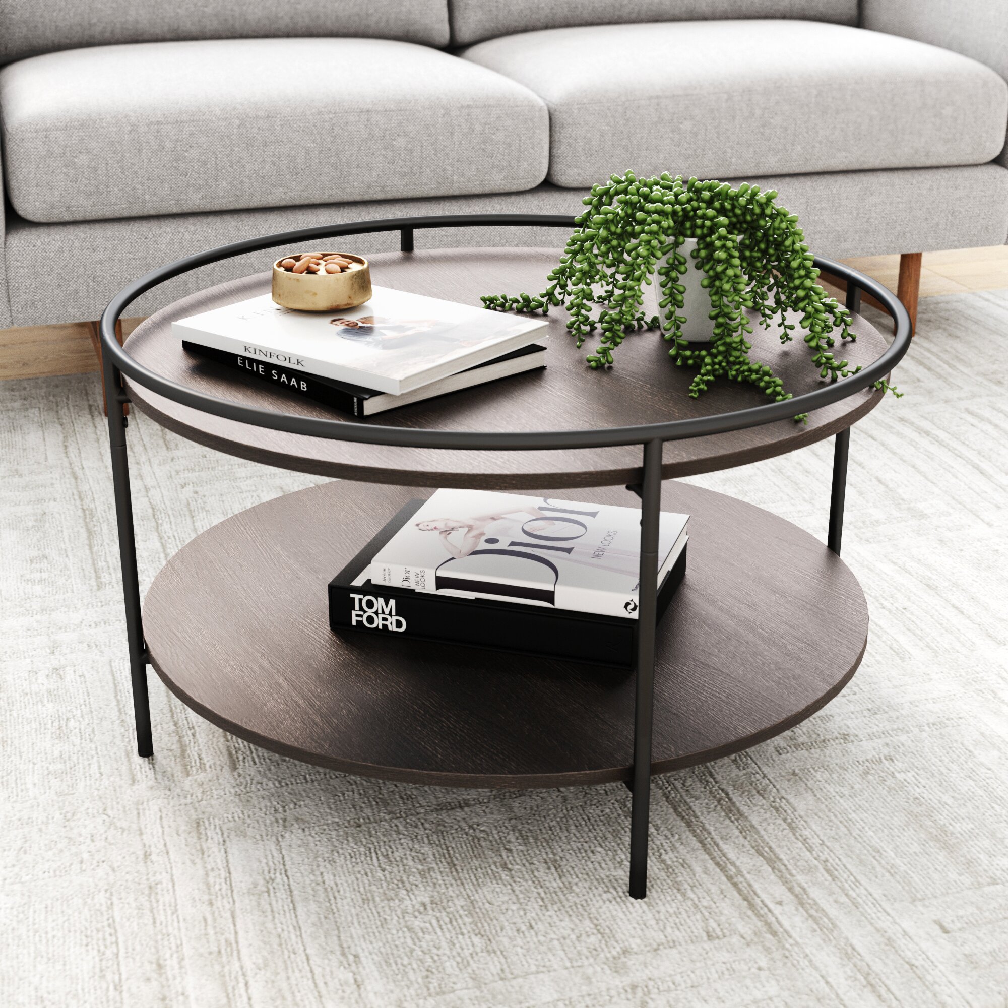 Wood Round Coffee Table Canada : Bartlett 42 5 Round Reclaimed Wood